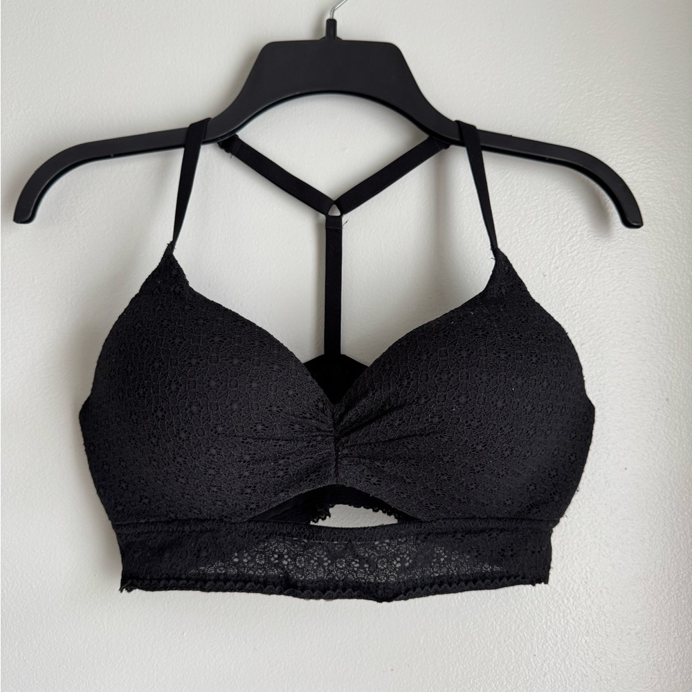 Victoria's Secret Black Textured Bralette